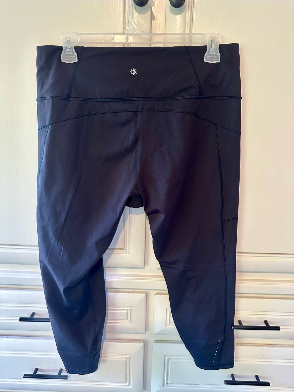 Athleta Rainier High Rise Fleece Lined Tights Black 2X